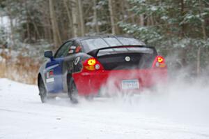 Paul Johansen / Susi Little Hyundai Tiburon on SS1.