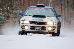 Tyler Matalas / Ian Hoge Subaru Impreza on SS1.