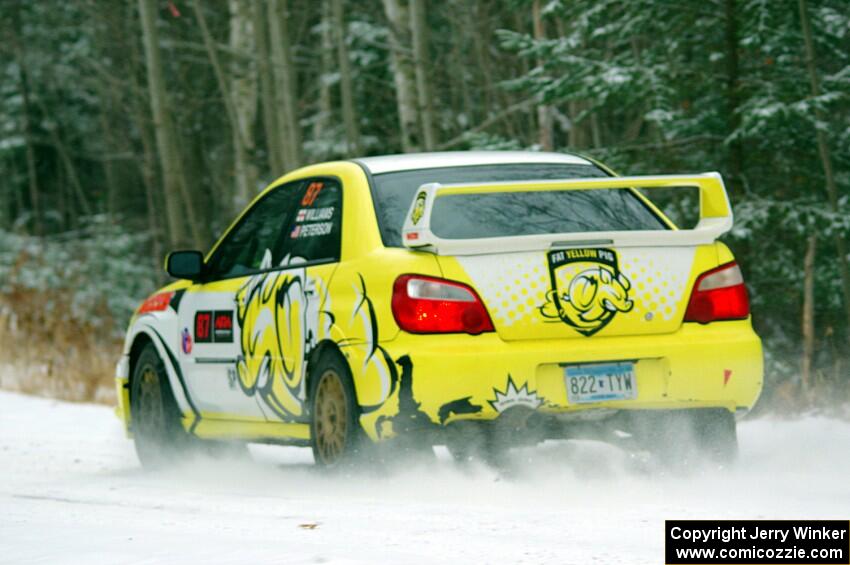 Mark Williams / Ben Peterson Subaru WRX STi on SS1.