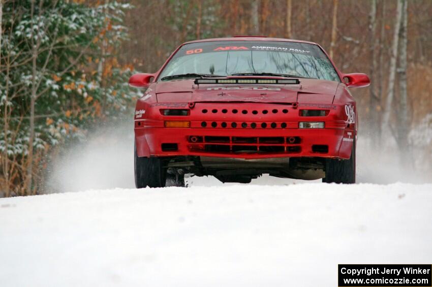 Al Dantes, Jr. / Brandon Snyder Mazda RX-7 Turbo on SS1.