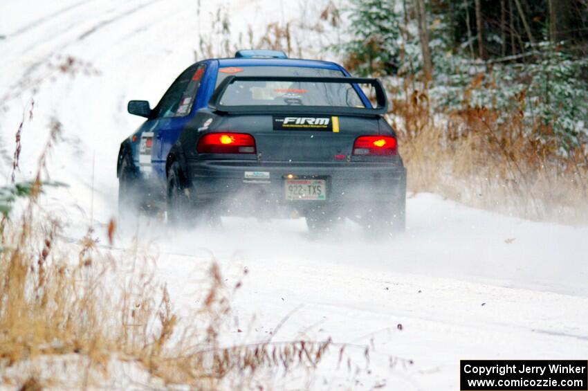 Tyler Matalas / Ian Hoge Subaru Impreza on SS1.