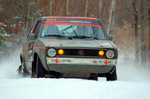 Adam VanDamme / Terry Verbrigghe VW Rabbit on SS1.