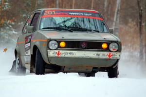 Adam VanDamme / Terry Verbrigghe VW Rabbit on SS1.