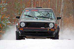 Elwood Niemi, Jr. / Marty Passuello VW GTI on SS1.