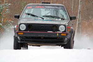 Elwood Niemi, Jr. / Marty Passuello VW GTI on SS1.