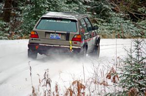 Elwood Niemi, Jr. / Marty Passuello VW GTI on SS1.