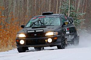 Jacob Kohler / Zach Houliston Subaru Impreza on SS1.