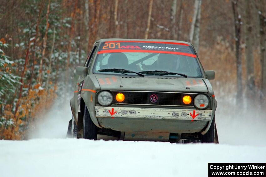 Adam VanDamme / Terry Verbrigghe VW Rabbit on SS1.