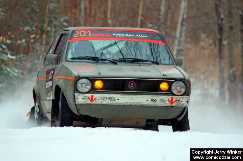 Adam VanDamme / Terry Verbrigghe VW Rabbit on SS1.