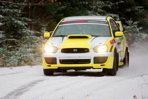 Mark Williams / Ben Peterson Subaru WRX STi on SS2.