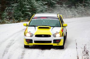 Mark Williams / Ben Peterson Subaru WRX STi on SS2.