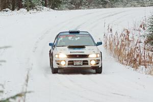 Tyler Matalas / Ian Hoge Subaru Impreza on SS2.