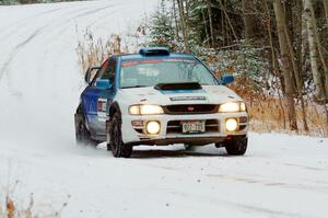 Tyler Matalas / Ian Hoge Subaru Impreza on SS2.
