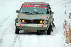 Adam VanDamme / Terry Verbrigghe VW Rabbit on SS2.