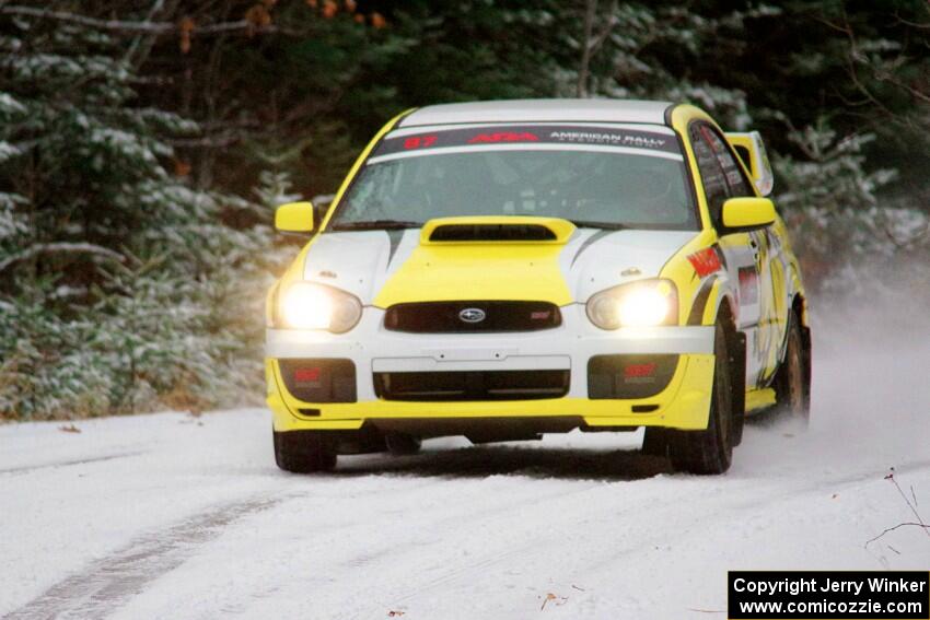 Mark Williams / Ben Peterson Subaru WRX STi on SS2.