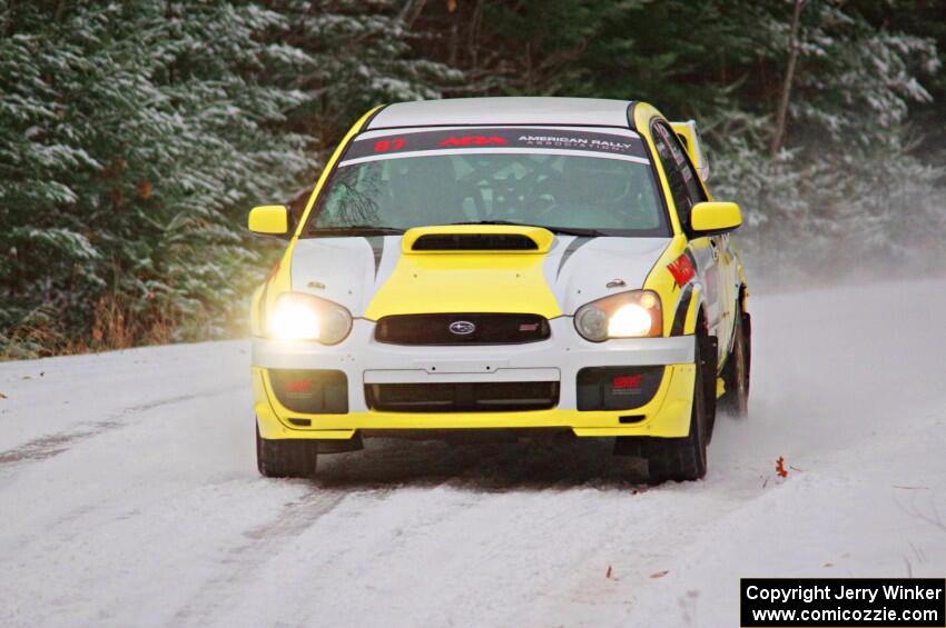 Mark Williams / Ben Peterson Subaru WRX STi on SS2.