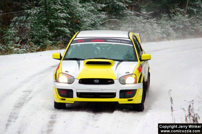 Mark Williams / Ben Peterson Subaru WRX STi on SS2.