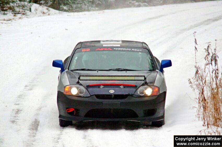 Paul Johansen / Susi Little Hyundai Tiburon on SS2.