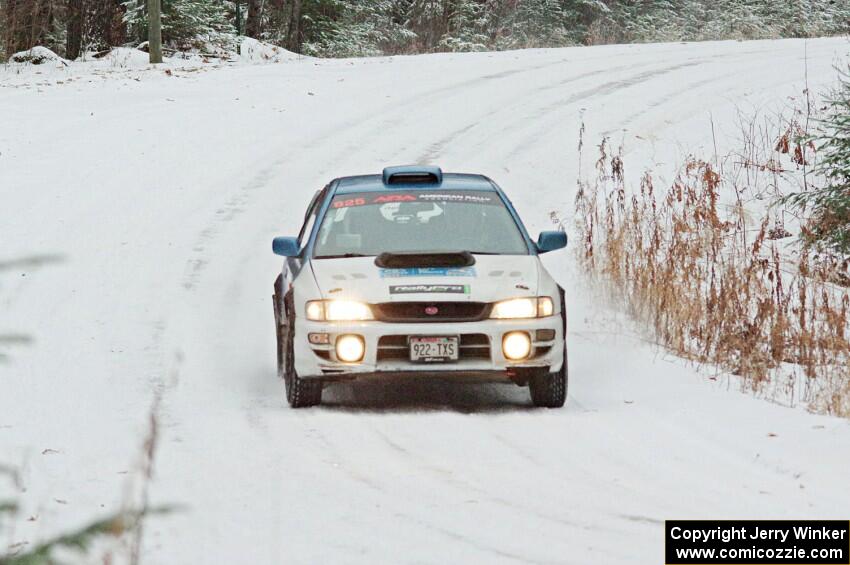 Tyler Matalas / Ian Hoge Subaru Impreza on SS2.