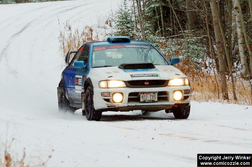 Tyler Matalas / Ian Hoge Subaru Impreza on SS2.