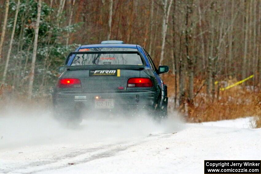 Tyler Matalas / Ian Hoge Subaru Impreza on SS2.