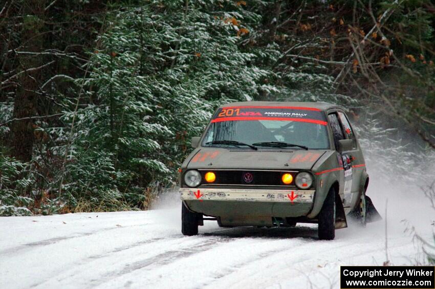 Adam VanDamme / Terry Verbrigghe VW Rabbit on SS2.