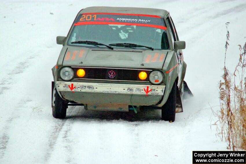 Adam VanDamme / Terry Verbrigghe VW Rabbit on SS2.