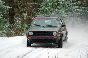 Elwood Niemi, Jr. / Marty Passuello VW GTI on SS2.