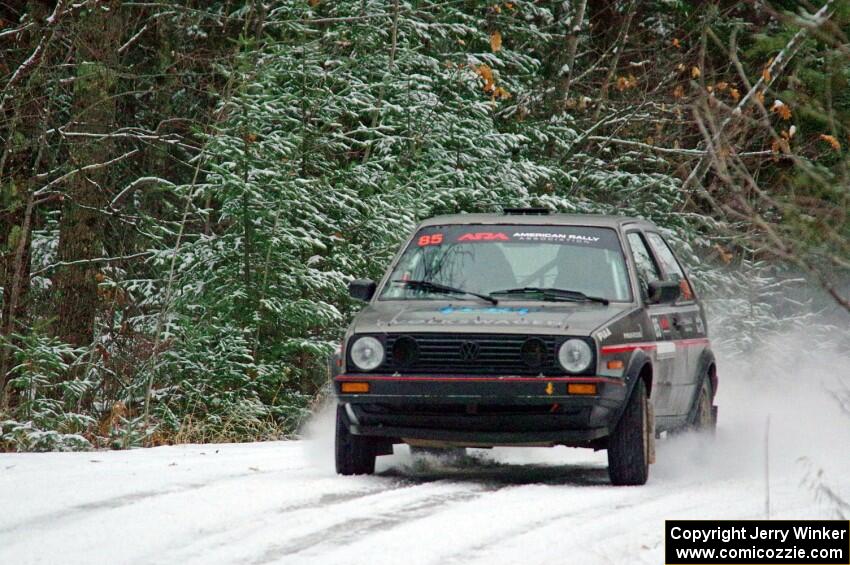 Elwood Niemi, Jr. / Marty Passuello VW GTI on SS2.