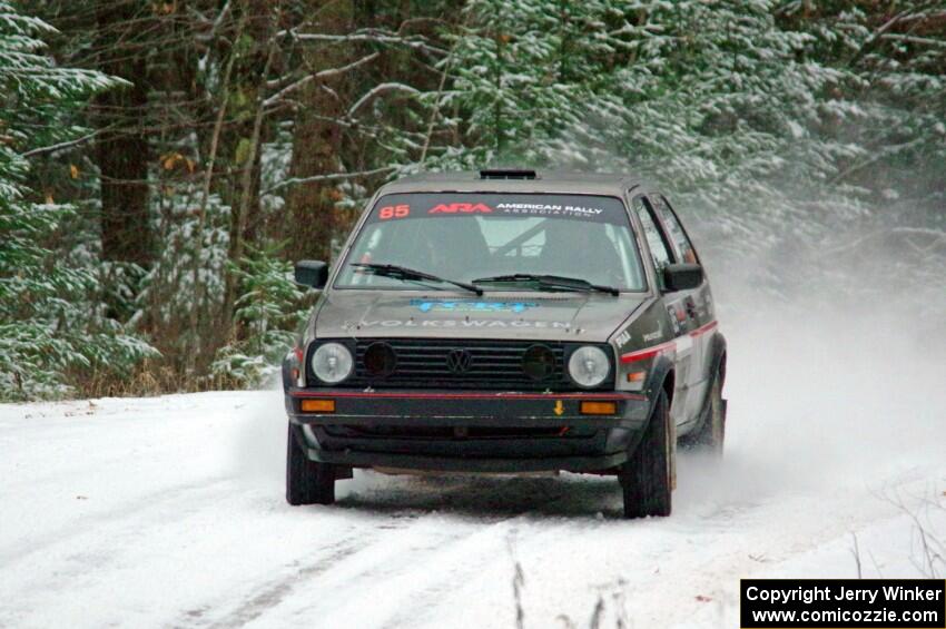 Elwood Niemi, Jr. / Marty Passuello VW GTI on SS2.