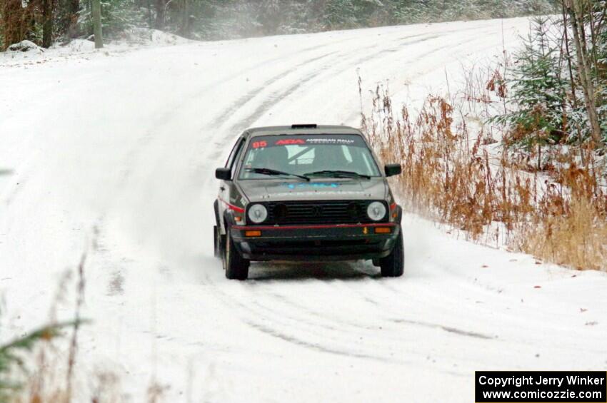 Elwood Niemi, Jr. / Marty Passuello VW GTI on SS2.