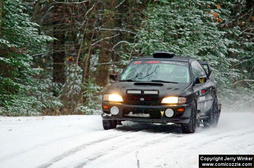 Jacob Kohler / Zach Houliston Subaru Impreza on SS2.