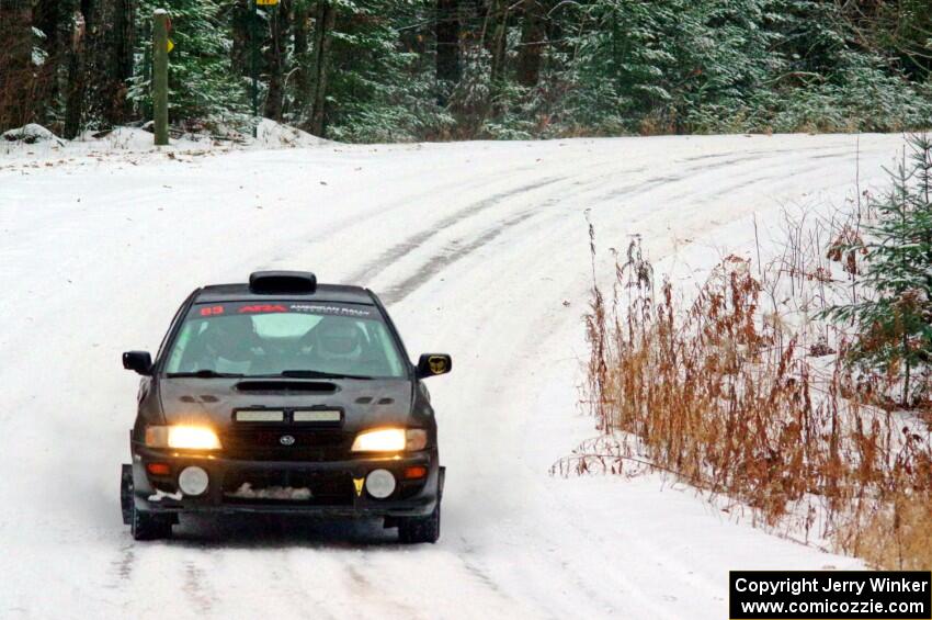 Jacob Kohler / Zach Houliston Subaru Impreza on SS2.