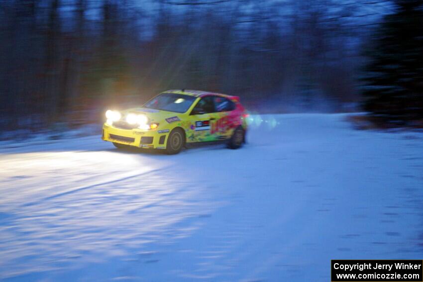 Lauchlin O'Sullivan / Spencer Putnam Subaru WRX STi on SS3.