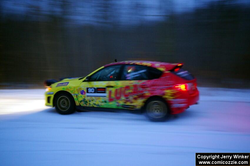 Lauchlin O'Sullivan / Spencer Putnam Subaru WRX STi on SS3.