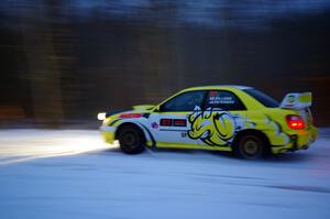 Mark Williams / Ben Peterson Subaru WRX STi on SS3.