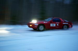 Al Dantes, Jr. / Brandon Snyder Mazda RX-7 Turbo on SS3.