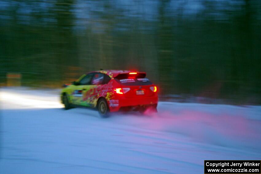 Lauchlin O'Sullivan / Spencer Putnam Subaru WRX STi on SS3.