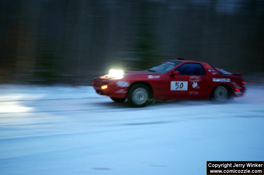 Al Dantes, Jr. / Brandon Snyder Mazda RX-7 Turbo on SS3.