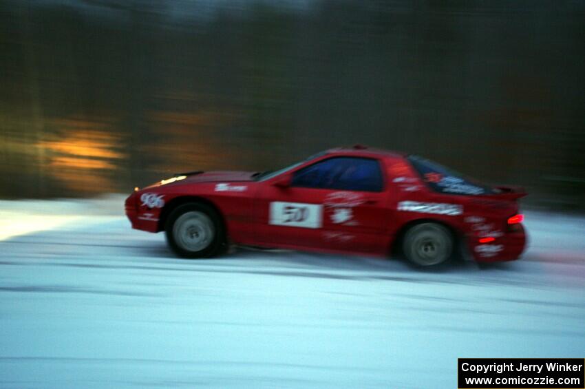 Al Dantes, Jr. / Brandon Snyder Mazda RX-7 Turbo on SS3.