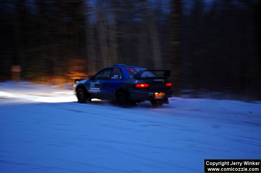 Tyler Matalas / Ian Hoge Subaru Impreza on SS3.