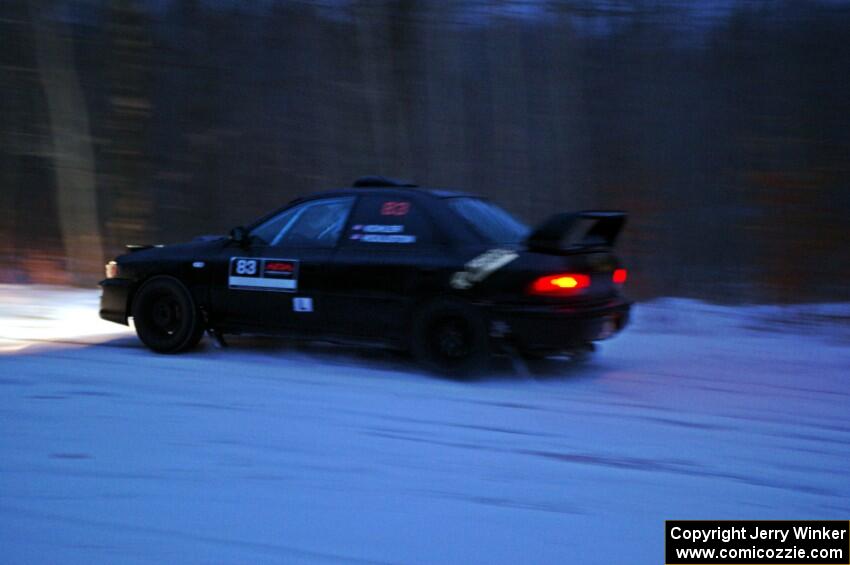 Jacob Kohler / Zach Houliston Subaru Impreza on SS3.