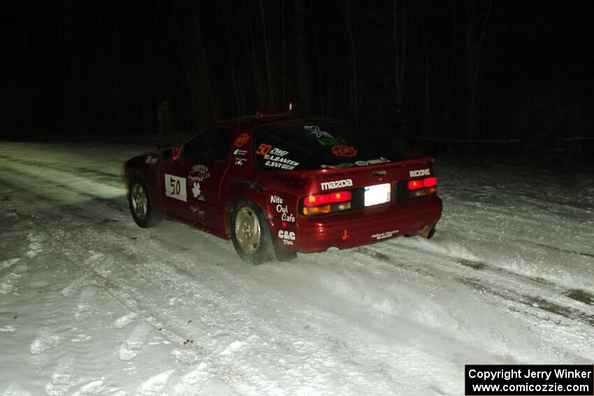 Al Dantes, Jr. / Brandon Snyder Mazda RX-7 Turbo on SS4.