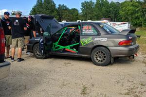 Jordan Locher / Tom Addison Subaru Impreza 2.5RS before the event.