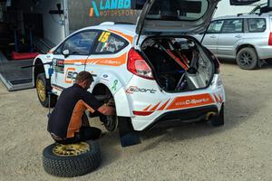 Frank Cunningham / Martin Brady Ford Fiesta before the event.