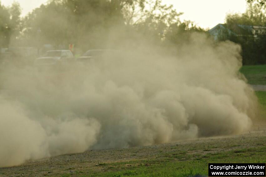 Travis Pastrana / Robbie Durant Subaru WRX STi on SS1.