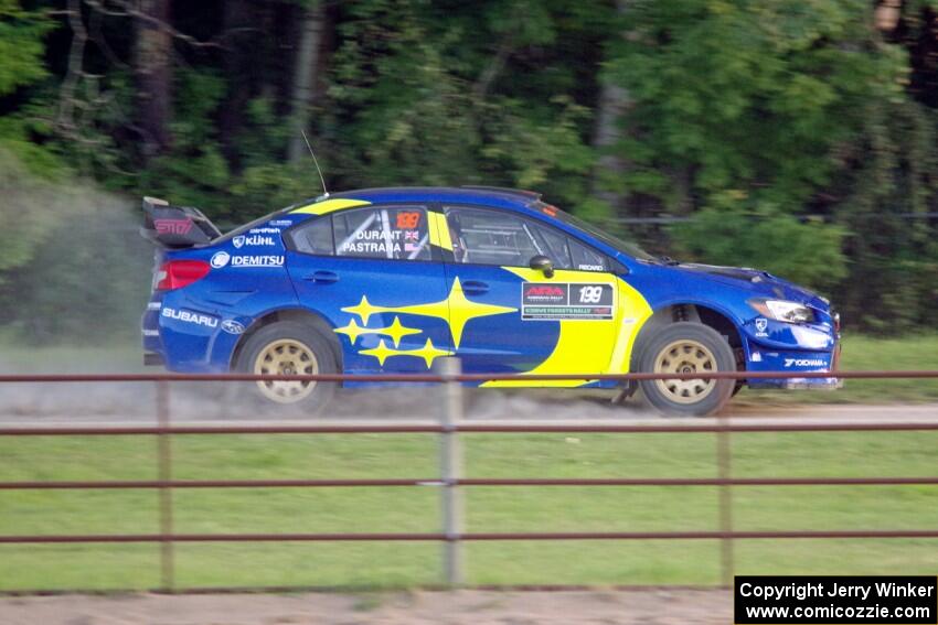 Travis Pastrana / Robbie Durant Subaru WRX STi on SS2.