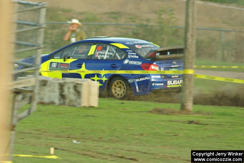 Travis Pastrana / Robbie Durant Subaru WRX STi on SS2.