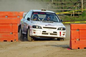 Blake Lind / Tricia Lind Subaru Impreza on SS1.