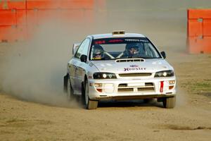 Blake Lind / Tricia Lind Subaru Impreza on SS1.